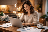 Extra inkomen opbouwen naast je werk via online activiteiten op laptop