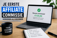 Eerste affiliate commissie verdienen als beginner met affiliate marketing en SEO strategieën